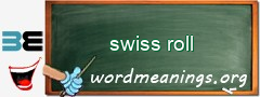 WordMeaning blackboard for swiss roll